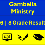 Gambella Ministry Result 2025 (2017) Grade 6 and Grade 8